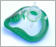 22F, Анестезиологическая наркозная маска для лица, размер 3 - Зеленый